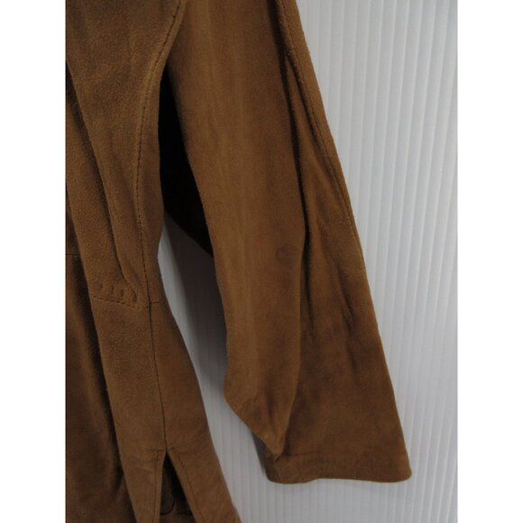 VINTAGE Salamander Leathers Top Small Suede Leather Shirt Southwest - Picture 9 of 11